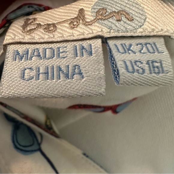 Boden Lara Sunglasses Print Summer Wrap Dress - Size 16L - Picture 6 of 6